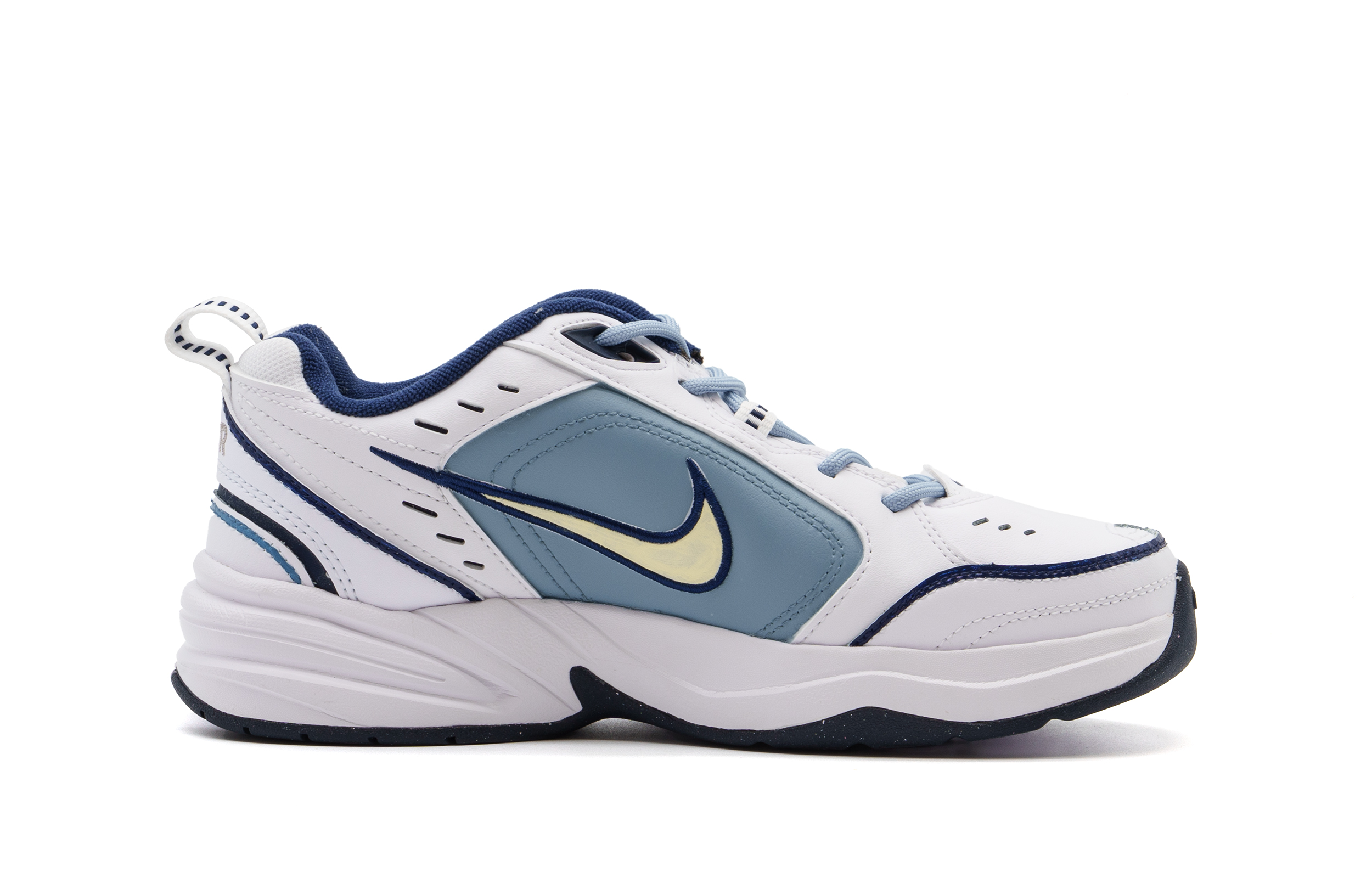 Nike Air Monarch 4 Slip Resistant Low top Chunky Sneakers Unisex Blue White