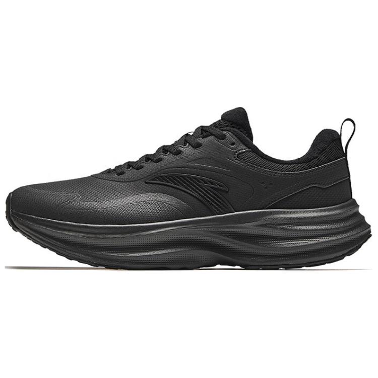Anta Light Cloud Anti-Slip Wear-Resistant Low-Top Casual Running Shoes Men's Black