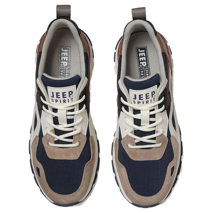 JEEP SPIRIT Low Top Casual Shoes Men's Brown Blue купить в интернет-магазине Yoocart с быстрой доставкой по России.