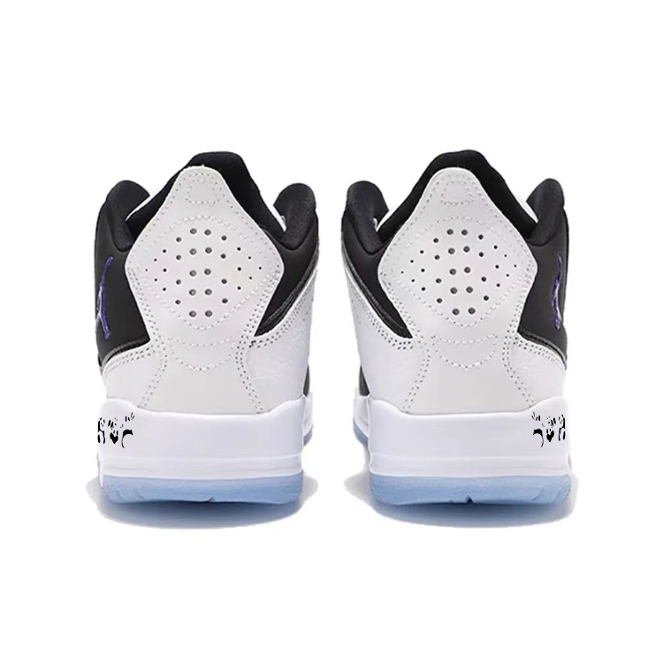 Jordan Courtside 23 Cushioned Slip-Resistant Water-Resistant Mid-Top Vintage Basketball Shoes Men's Black White купить в интернет-магазине Yoocart с быстрой доставкой по России.