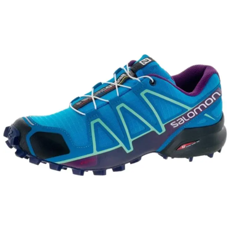 SALOMON Speedcross 4 Anti Slip Wear Resistant Low Top Casual Running Shoes Women's Blue