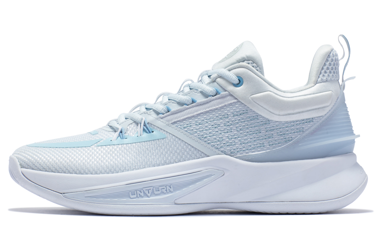 361° Restraint 3 Basketball Shoes Men's Low Top Egg White/Stone Glacier Blue