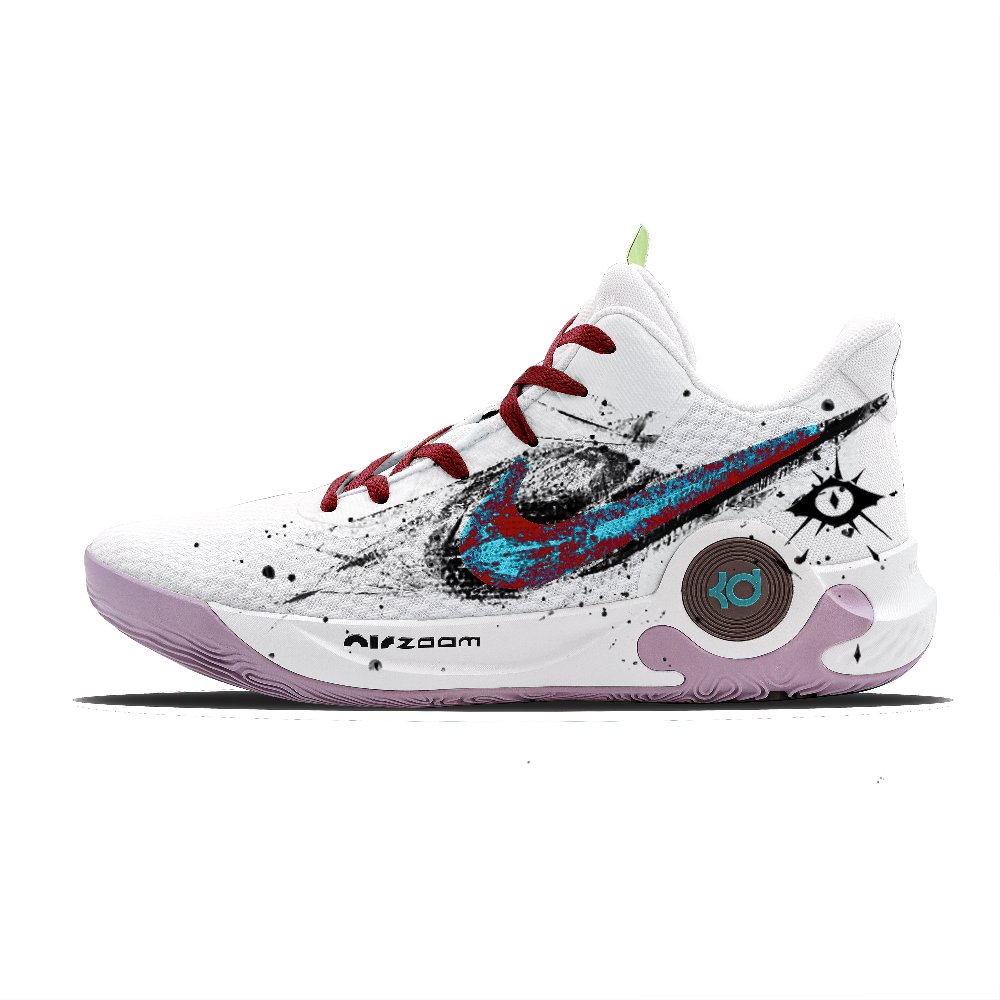 Nike KD Trey 5 IX Basketball Shoes Men's Mid top Blue Red