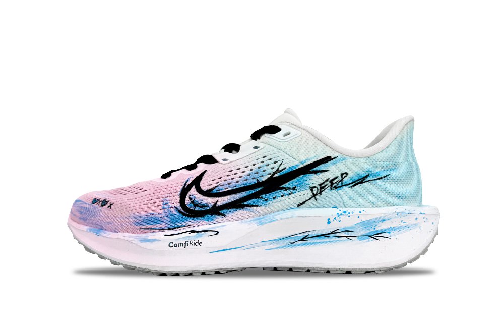 Nike Quest 6 Abrasion Resistant Low Top Training City Commute Long Distance Running Shoes Unisex Blue Pink