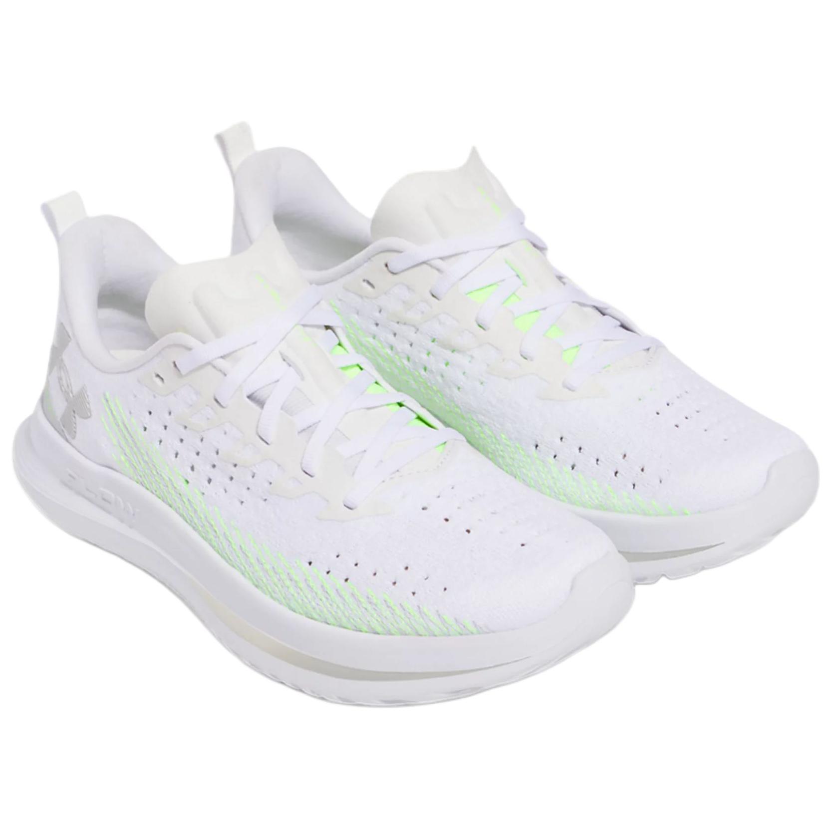 Under Armour Velociti 4 Slip Resistant, Breathable, Lightweight Rebound Low Top Running Shoes Women's White