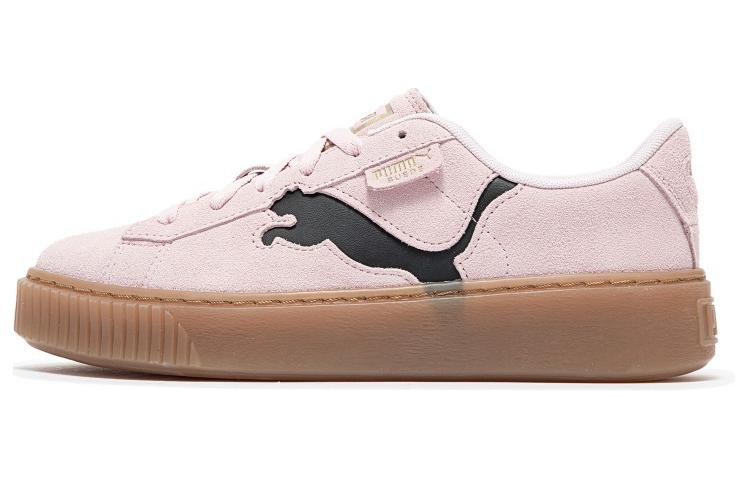 PUMA Suede Platform Shoes 'Pink Black Gum' Women's