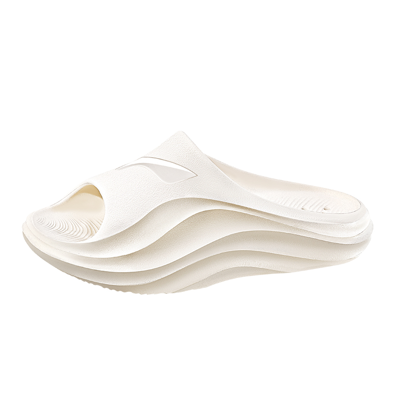 LiNing Abrasion Resistant Cushioning Slip Resistant Slide Slippers Unisex Ecru купить в интернет-магазине Yoocart с быстрой доставкой по России.