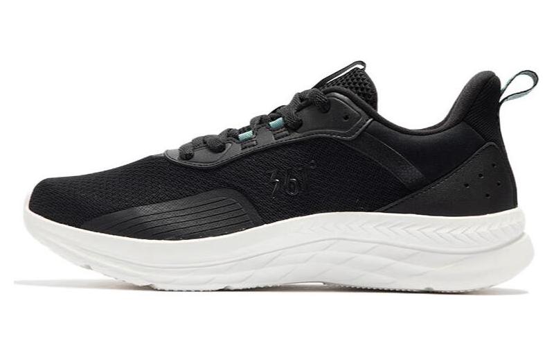 361° Anti Slip Wear Resistant Low Top Running Shoes Men's Black White