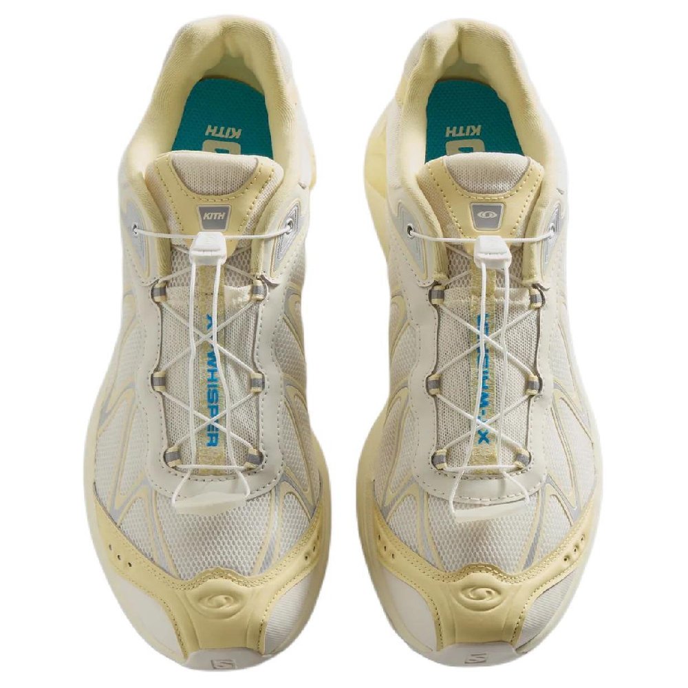 KITH x SALOMON XT-WHISPER Anti-Slip Wear-Resistant Low-Top Running Shoes Unisex Vanilla White