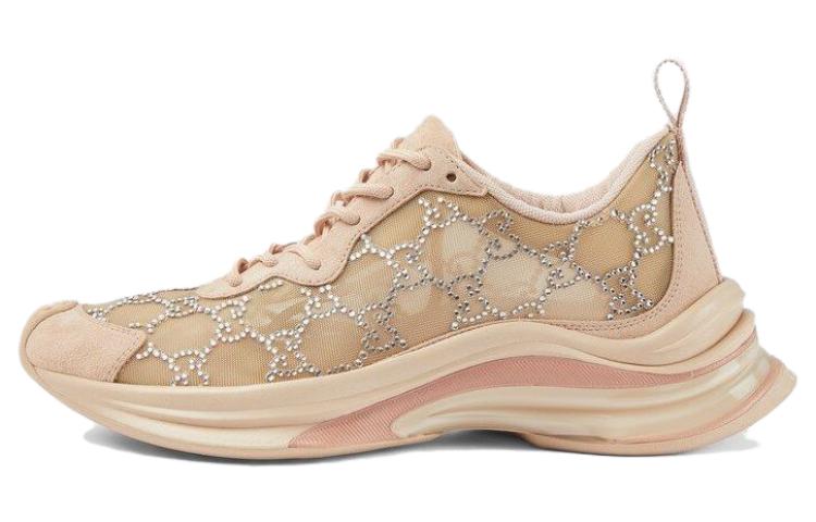 GUCCI Women's Run Sneaker 'GG Crystal Light Powder' Women's