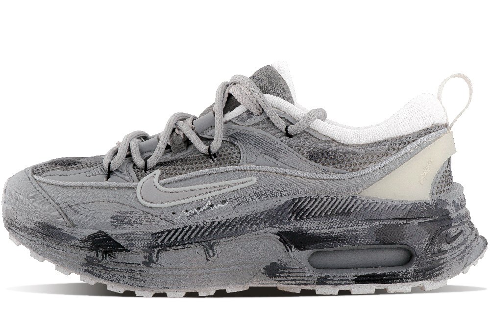 Nike Air Max Bliss Cushioning, Slip Resistant, And Abrasion Resistant Low Top Running Shoes Women's Gray