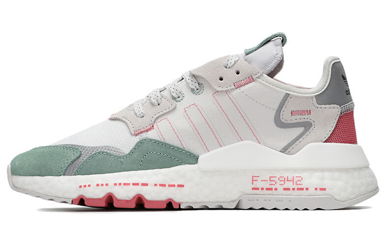 Adidas Originals Nite Jogger 'White Gray Green' Women's