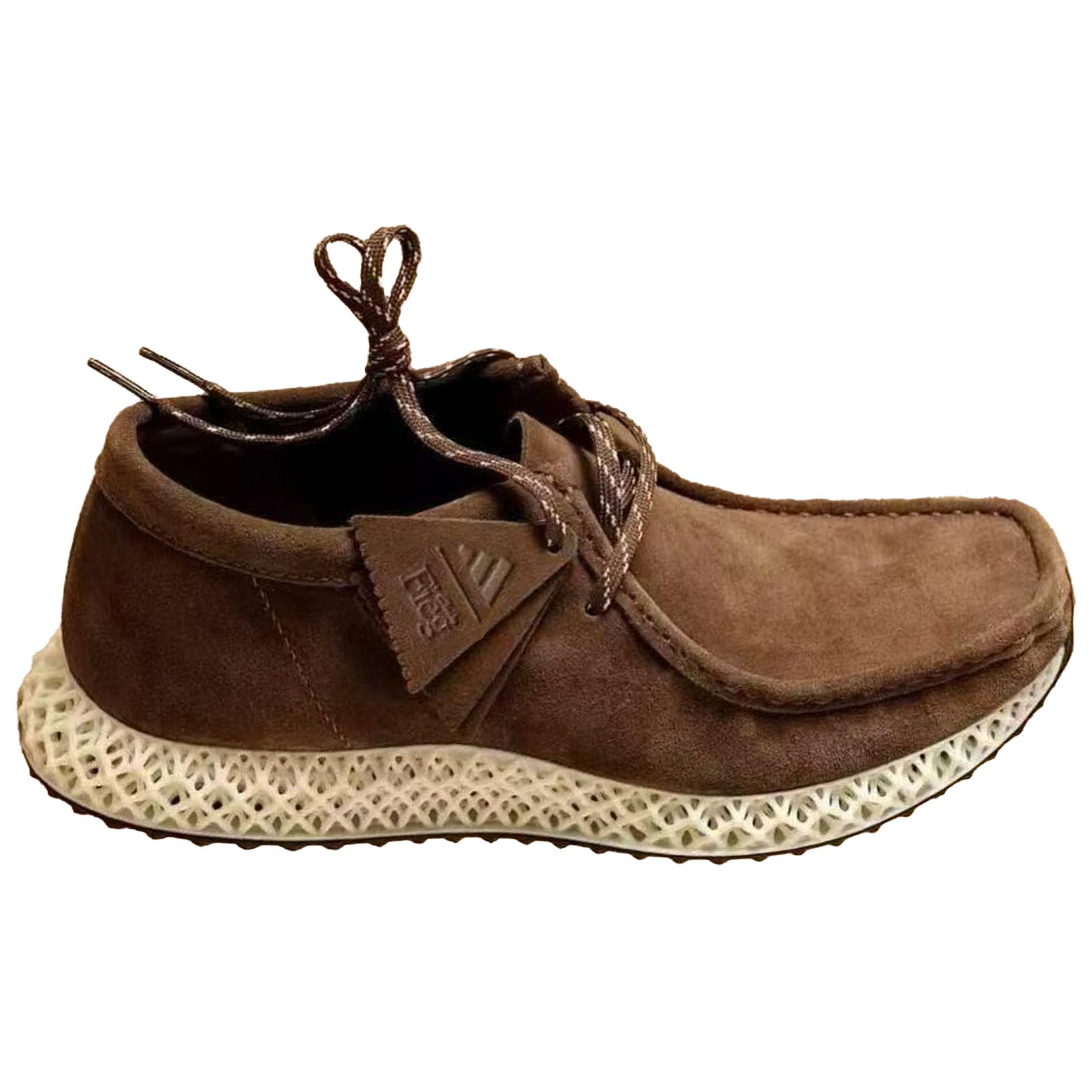 Clarks Ronnie Fieg X Adidas X Clarks 8th Street Wallabee 4D 'Dark Grey'