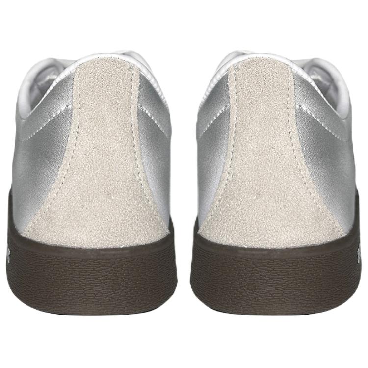 Adidas Neo VL Court 2.0 Zhiye, Galaxy Formula Anti Slip Wear Resistant Low Top Skateboard Shoes Unisex Silver White