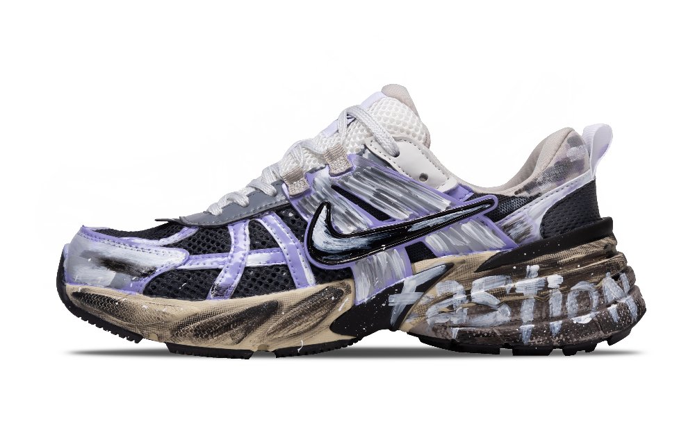 Nike V2K Run Breathable Low Top Casual City Commute Running Shoes Women's Purple