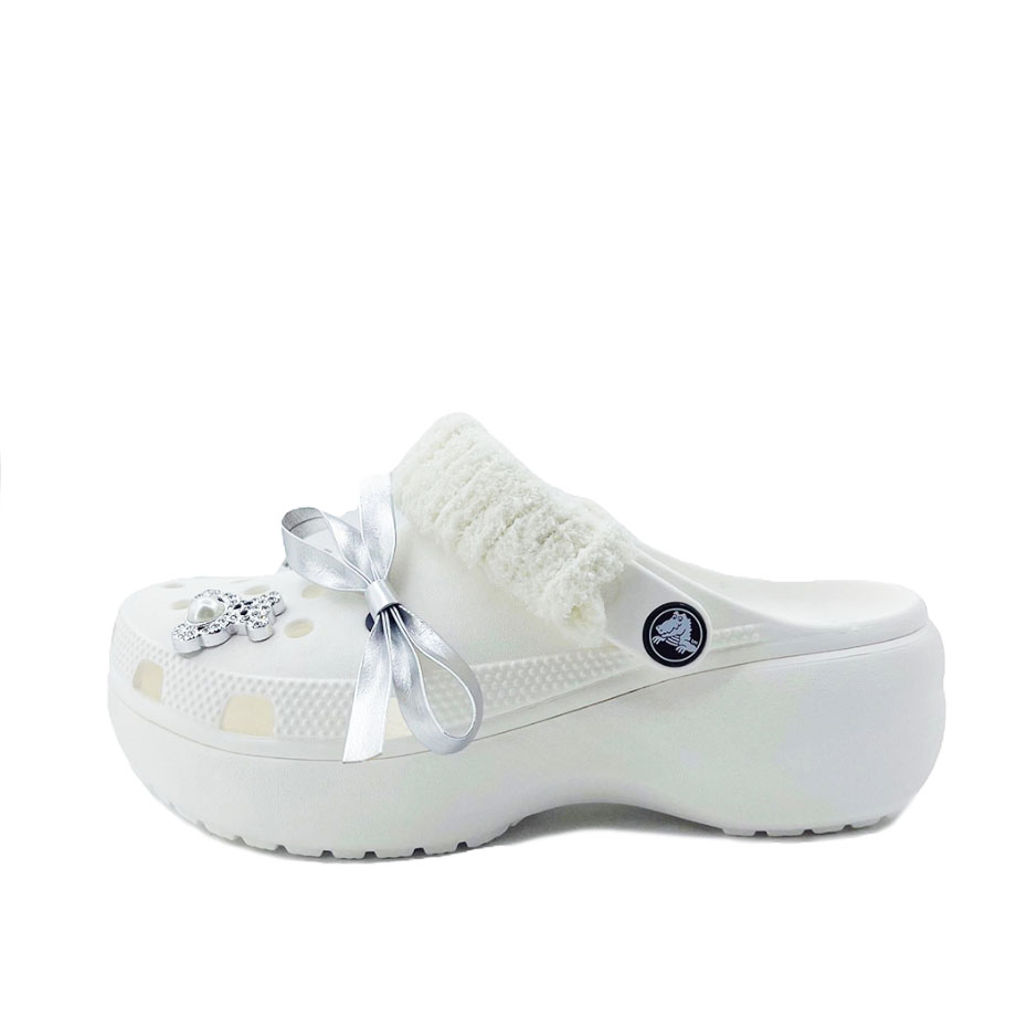 Crocs Classic Platform Clog Clogs Unisex White