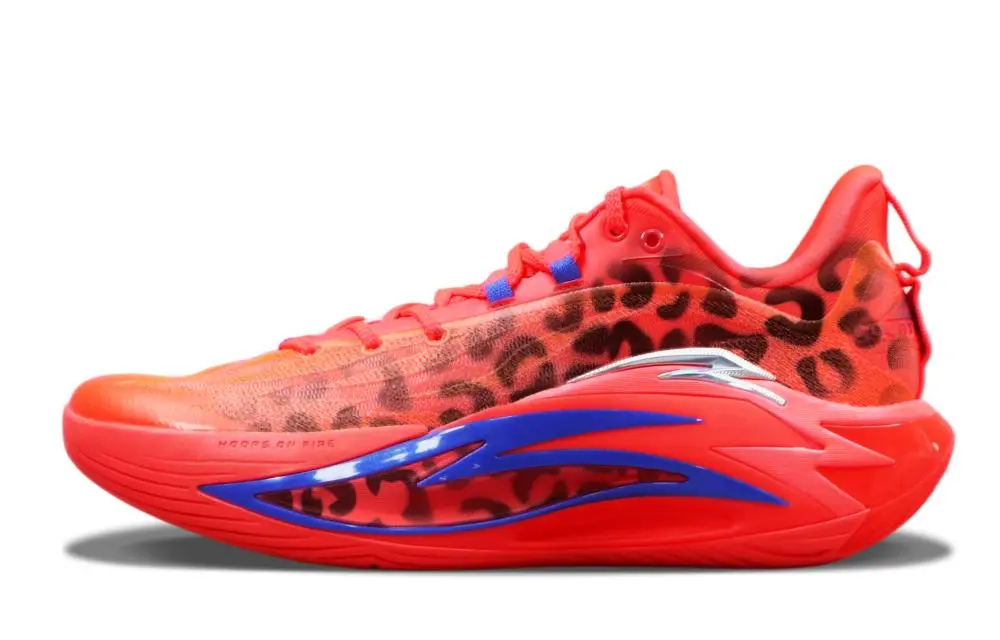 Anta Shock Wave 7 Shock Absorbers Slip Resistant Abrasion Resistant Low top Basketball Shoes Men's Red