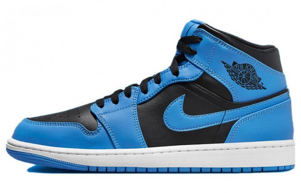 Jordan 1 Mid University Blue Black