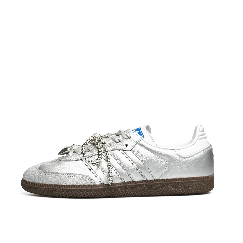 Adidas Originals SAMBA OG Low Top Skateboard Shoes Unisex Silver