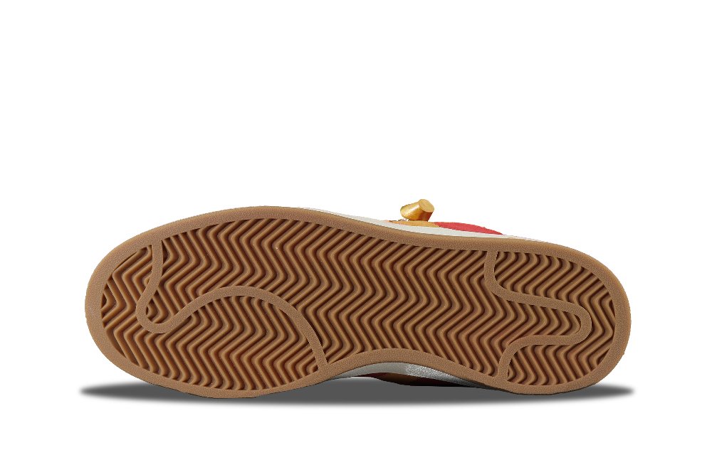 Adidas Originals CAMPUS 00s Anti-Slip Wear-Resistant Low-Top Skateboard Shoes Unisex Gold Red
