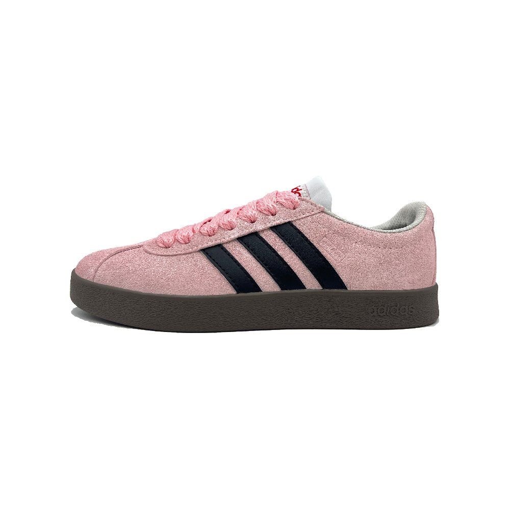 Adidas Neo VL Court 2.0 Peach Sand Journey Balance Lightweight Low-Top Skateboard Shoes Unisex Black Pink