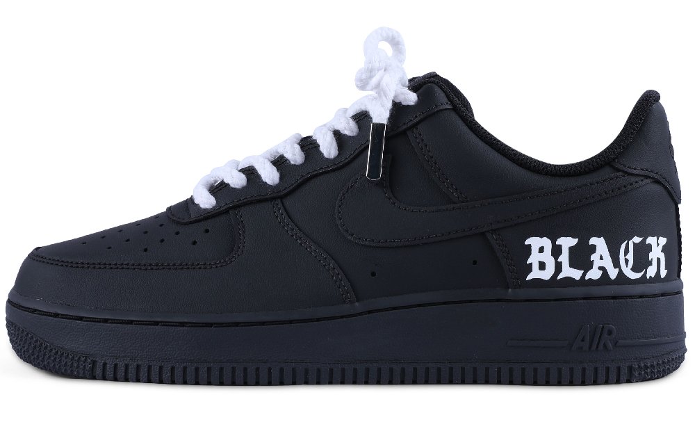 Nike Air Force 1 07 Air Force 1 Wear-Resistant Balance Low-Top Skateboard Shoes Women's Black White