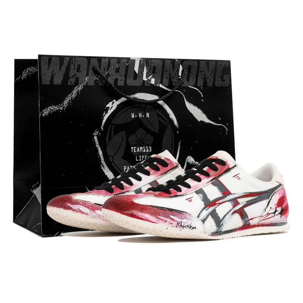 Onitsuka Tiger Machu Racer Casual Shoes Unisex Low top Red/Gray