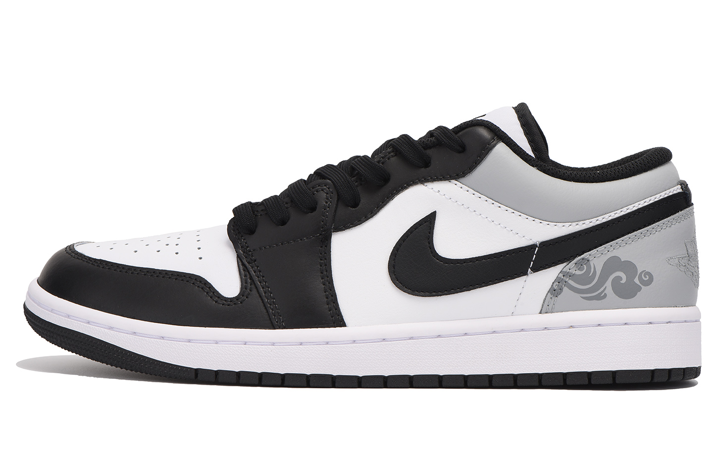 Jordan Air Jordan 1 Chestnut Low Top Vintage Basketball Shoes Men's Black Gray