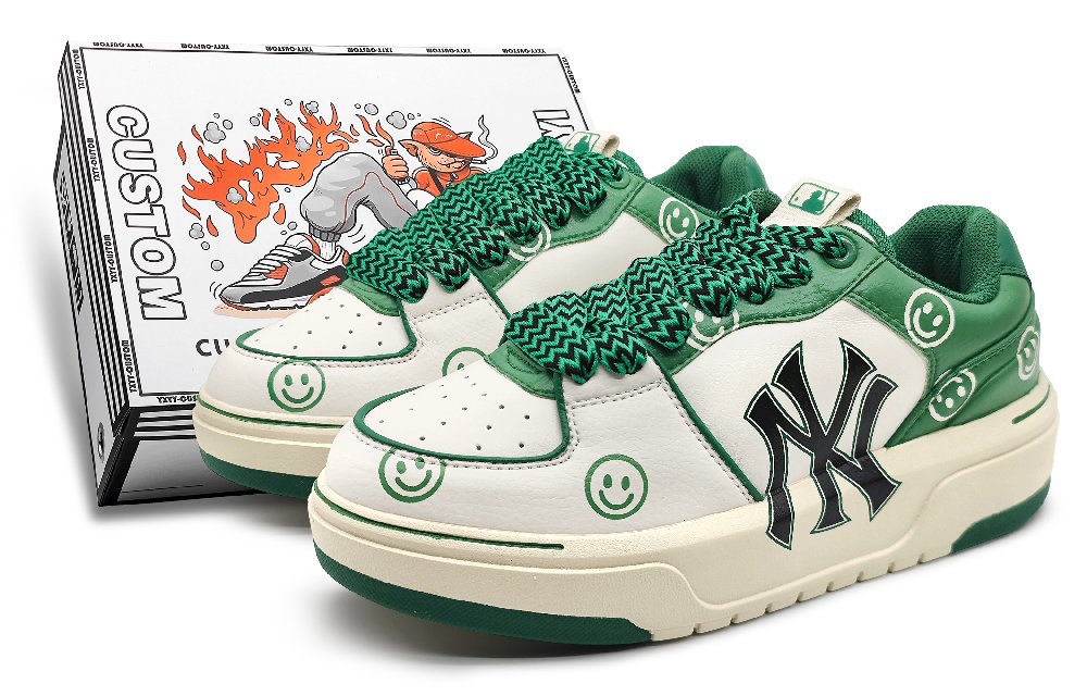 MLB Chunky Liner Low-Top Skateboard Shoes Unisex Green