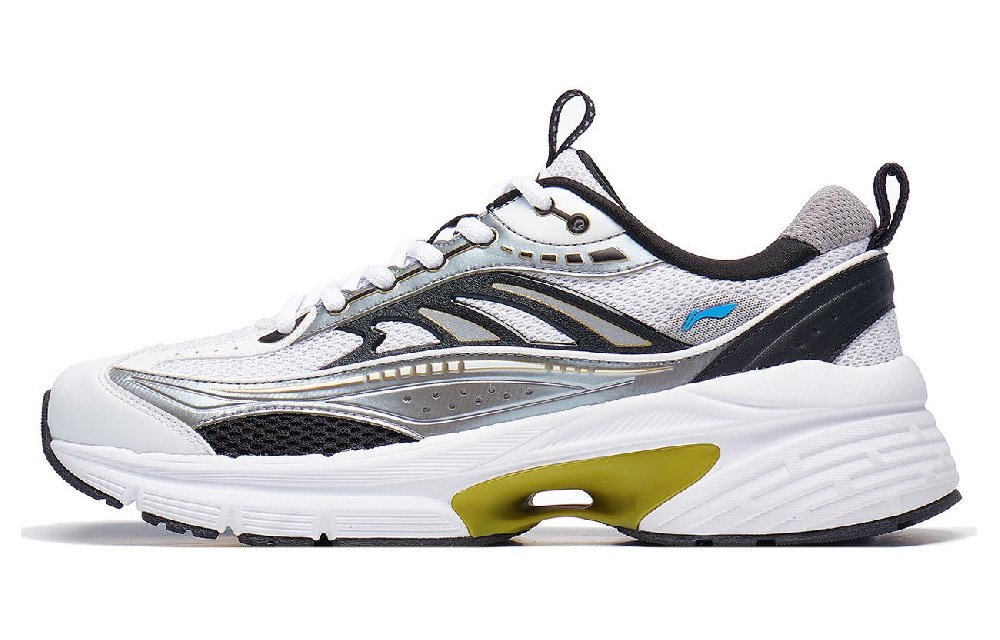 LiNing Comet LITE Cushioning, Slip Resistant, Abrasion Resistant Support Low top Casual Shoes Men's Gray Red White