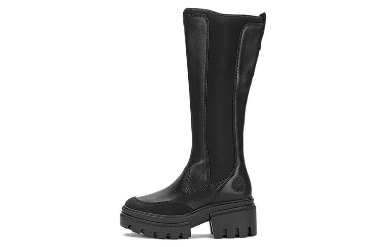 Timberland Everleigh Ventilated Waterproof Wear-resistant Knee-High Outdoor Boots Women's Black