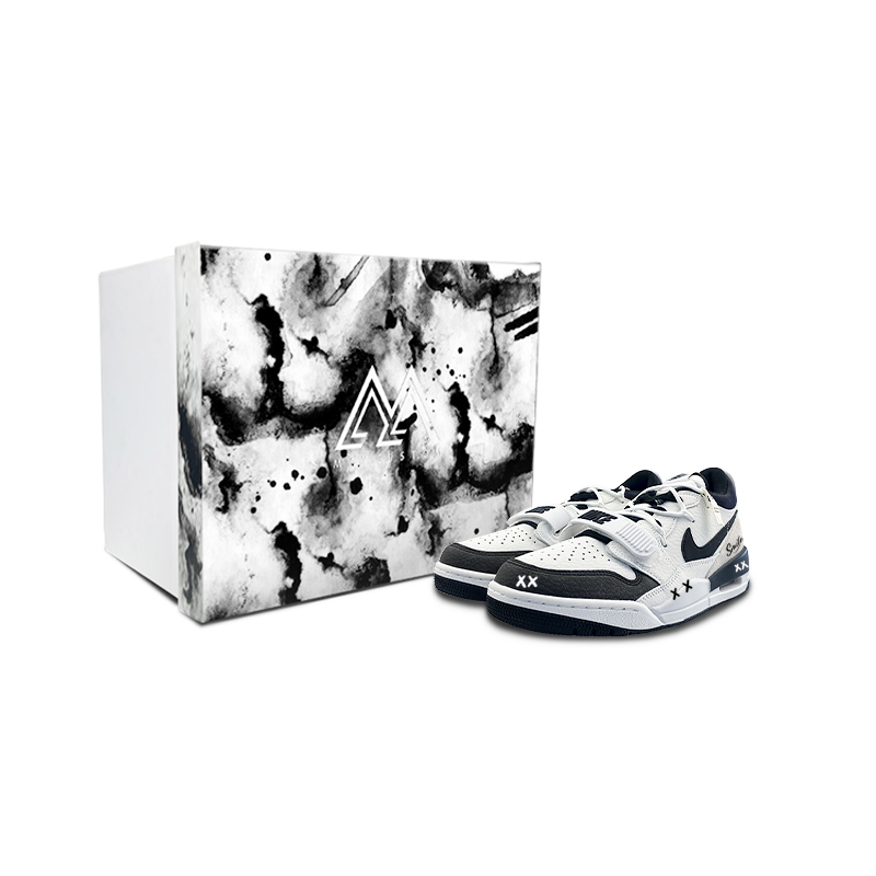 Jordan Legacy 312 Low Top Vintage Basketball Shoes Men's Black White