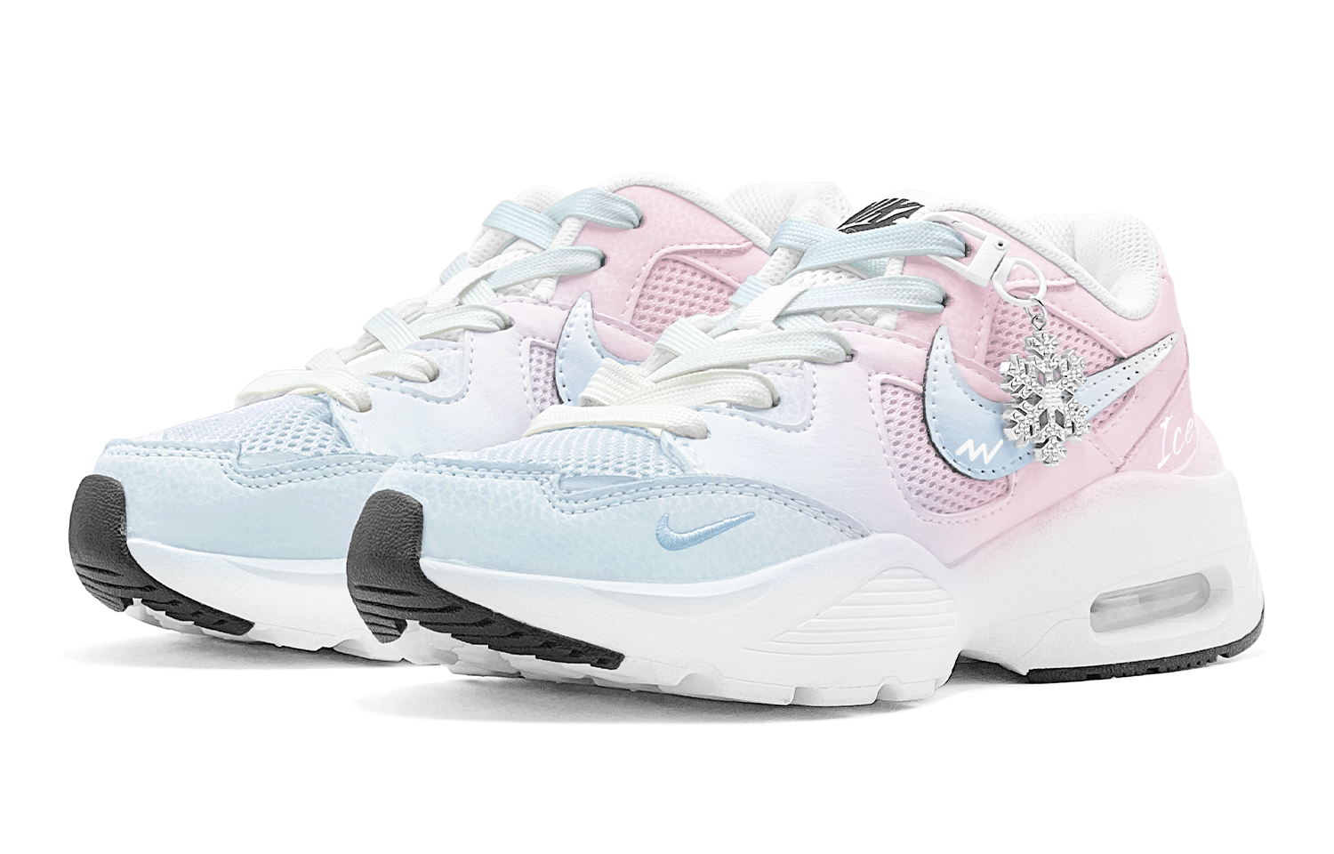 Nike Air Max Fusion Abrasion Resistant Low Top Running Shoes Women's Blue Pink купить в интернет-магазине Yoocart с быстрой доставкой по России.