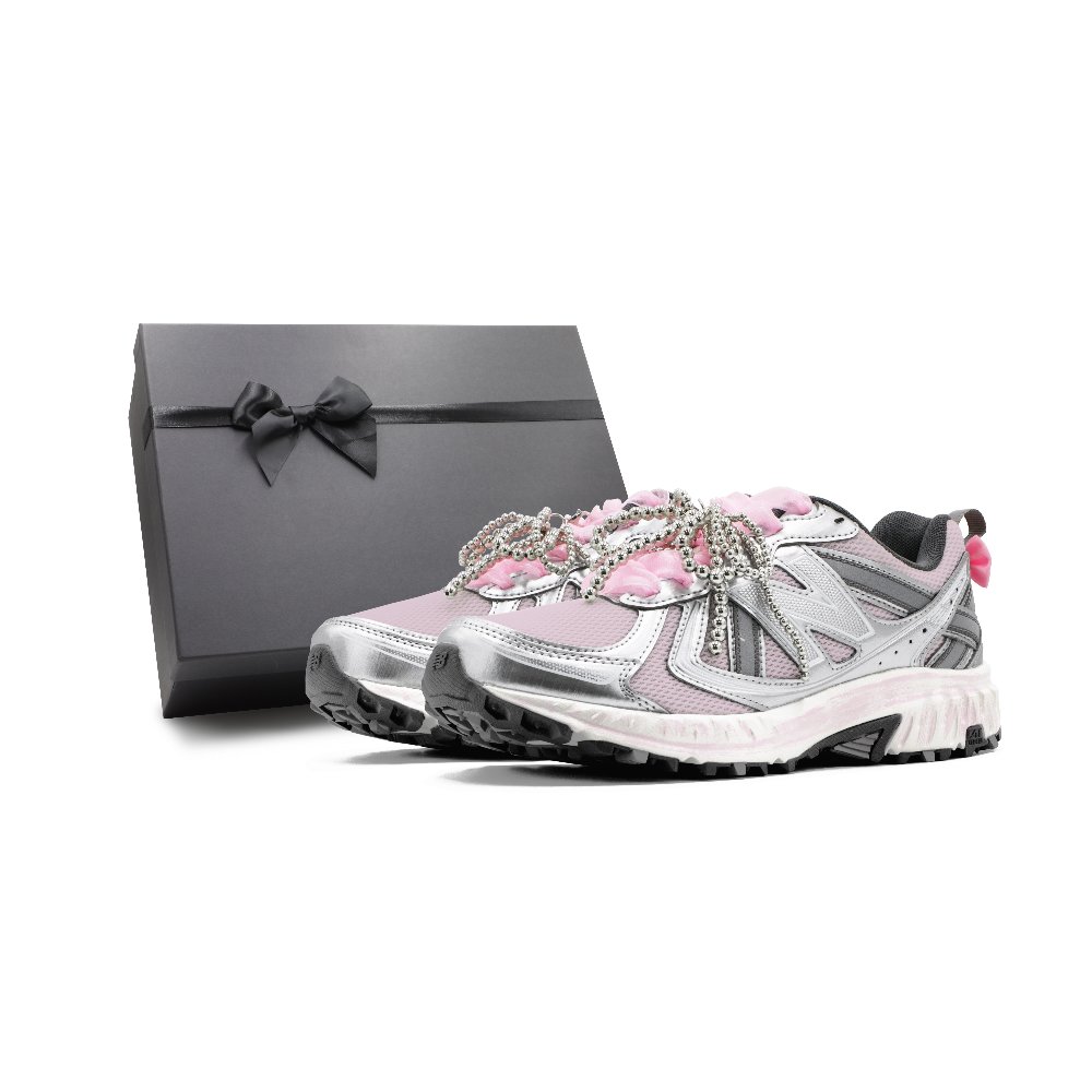 New Balance Cushioning, Slip Resistant, And Breathable Low Top Running Shoes Women's Silver Powder Gray