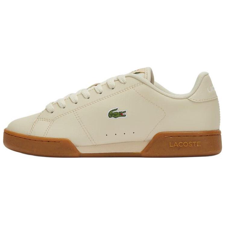 LACOSTE Low-Top Skateboard Shoes Women's Beige