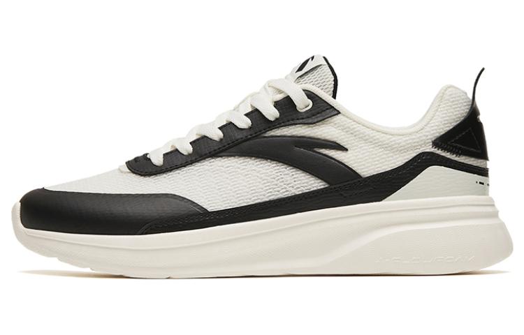 Anta Traveler GZ Anti-Slip Wear-Resistant Low-Top Casual Shoes Men's White Black