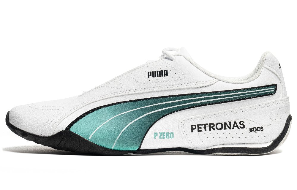 PUMA Redon Bungee Cushioning Wear-Resistant Low-Top Cycling Shoes Unisex White Cyan