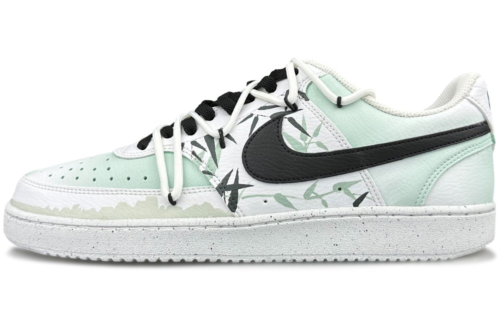 Nike Low-Top Skateboard Shoes Men's White Green