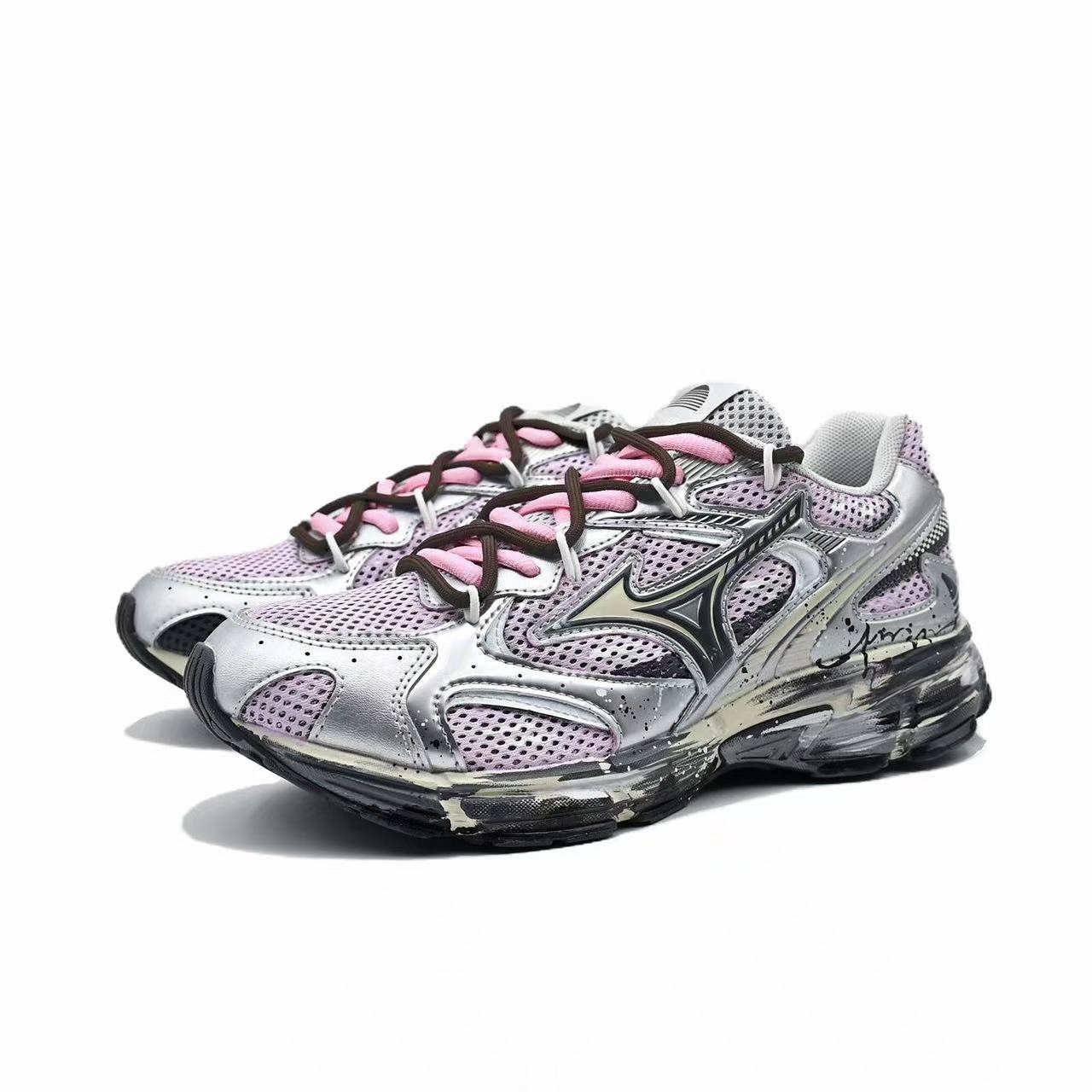 Mizuno Speed 2K Cushioning, Abrasion Resistant, Breathable Support Low top Running Shoes Unisex Silver Pink купить в интернет-магазине Yoocart с быстрой доставкой по России.