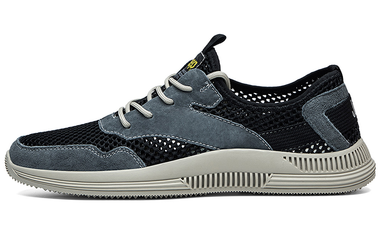 Jeep Breathable Low Top Skateboard Shoes Men's Black