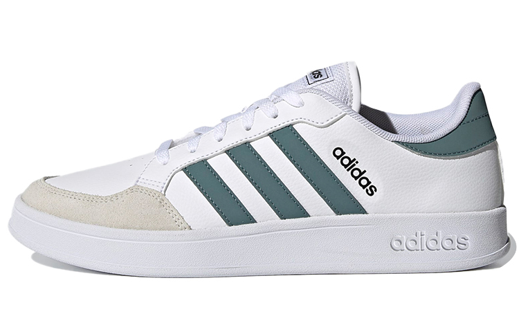 Adidas Neo Breaknet Abrasion Resistant Low Top Skateboard Shoes Men's White Green Black