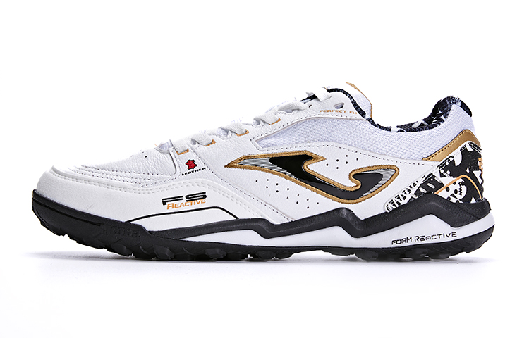 Joma TF Rubber Broken Studs Anti Slip Wear Resistant Soccer Shoes Men's White