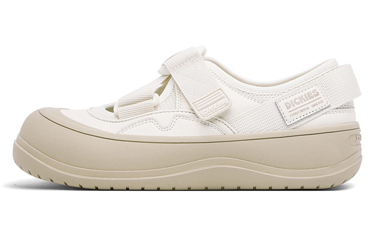 Dickies Slip-Resistant Height Increasing Mid-Top Skateboard Shoes Women's Beige Brown