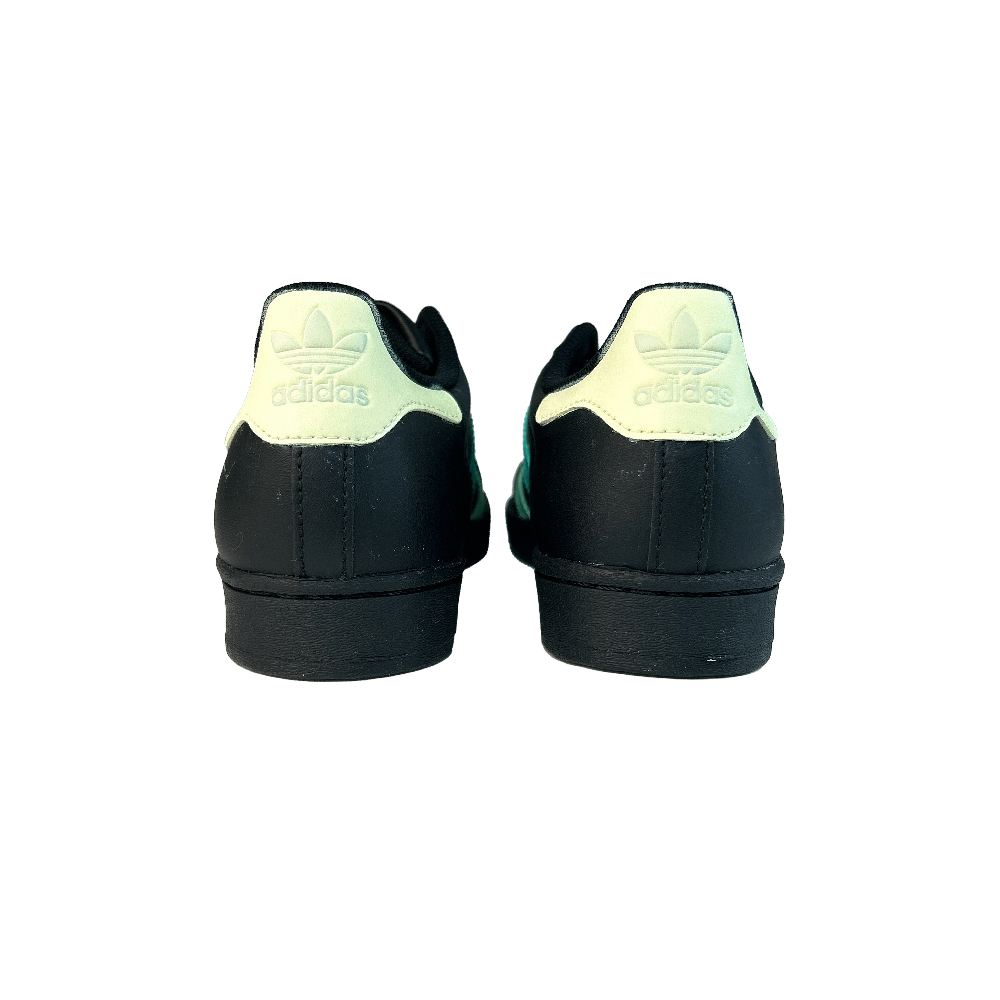 Adidas Originals SUPERSTAR Cool Mint Slip Resistant Cushioning Low Top Skateboard Shoes Unisex Black Green