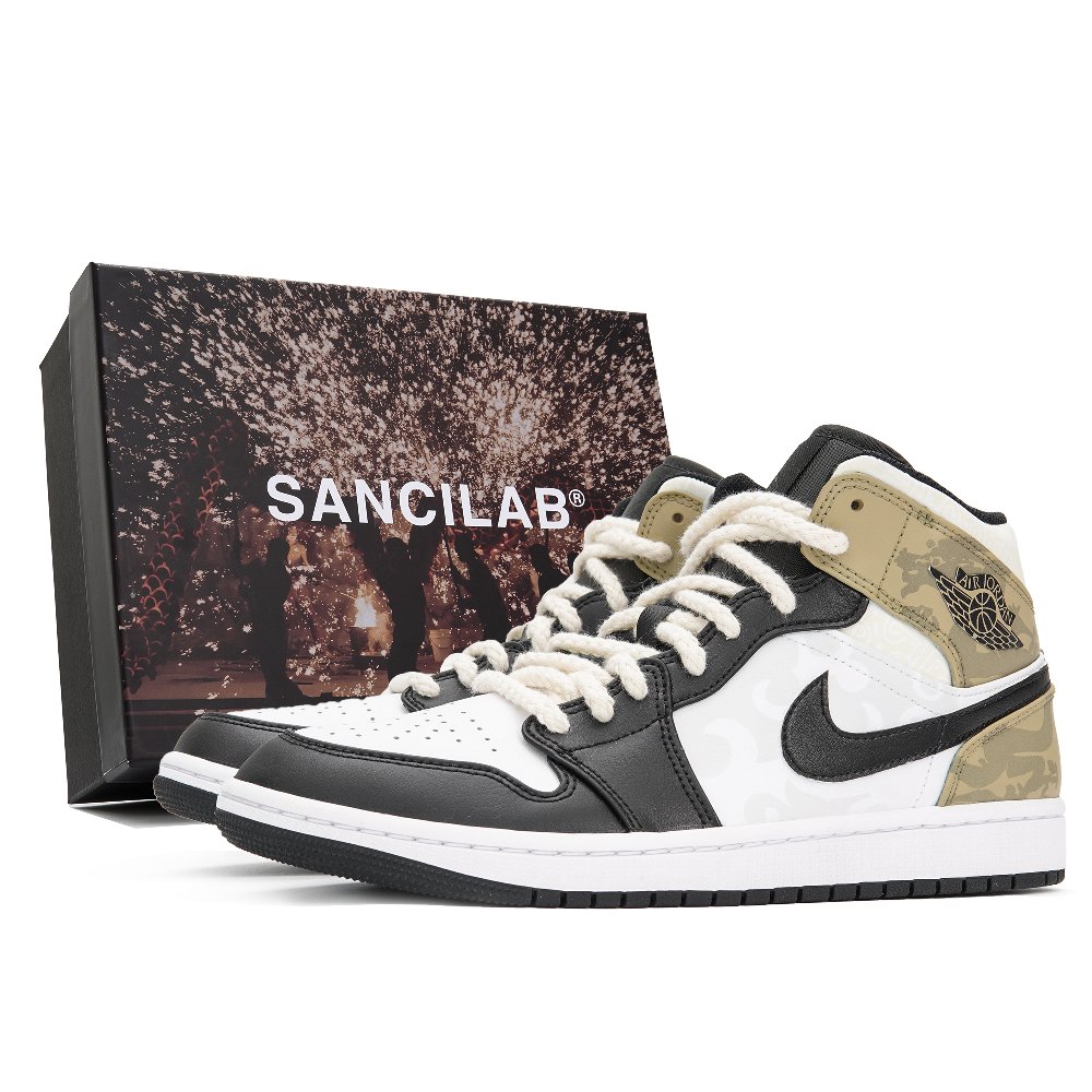 Jordan Air Jordan 1 High Top Vintage Basketball Shoes Men's Yellow Black