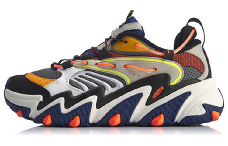 LiNing X-Claw Cat Paw Cushioning Anti-Slip And Wear-Resistant Low-Top Sports Casual Shoes Men's Iron Asphalt Gray