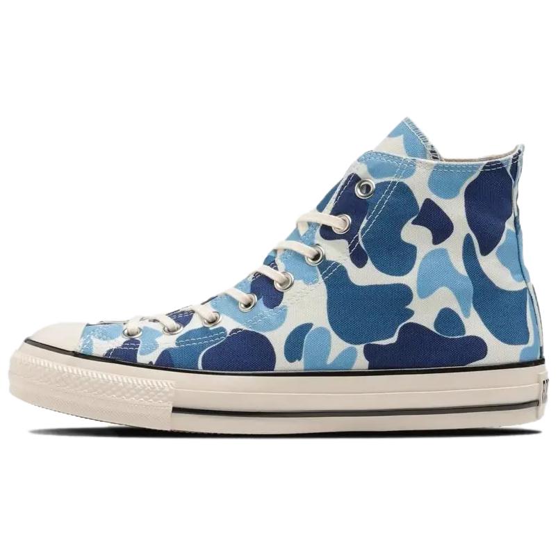 Converse All Star Anti Slip Wear Resistant High Top Canvas Shoes Unisex Blue