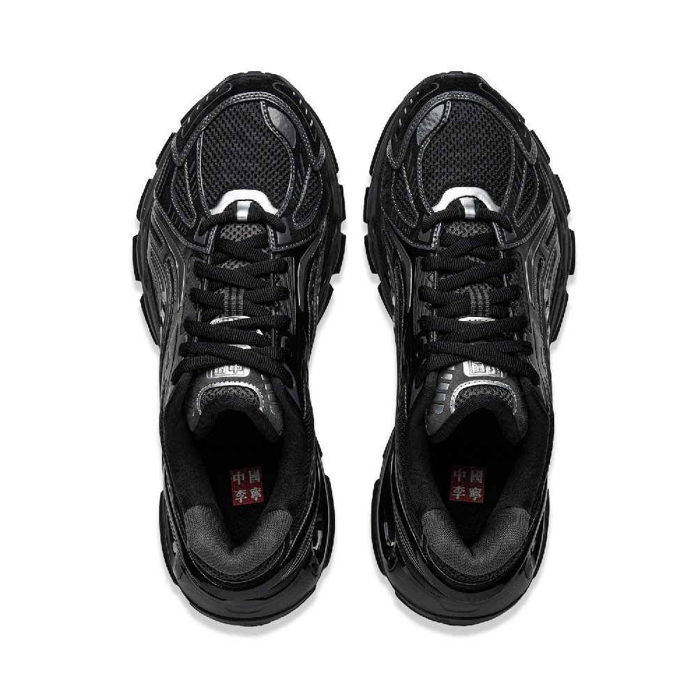 LiNing Furious Rider BOW Wear-Resistant Low-Top Casual Shoes Men's Black