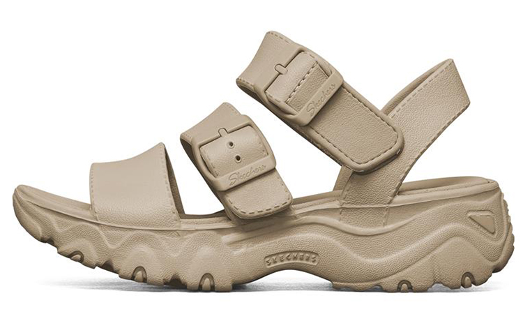 Skechers D'LITES 2.0 Beach Sandals Women's Taupe