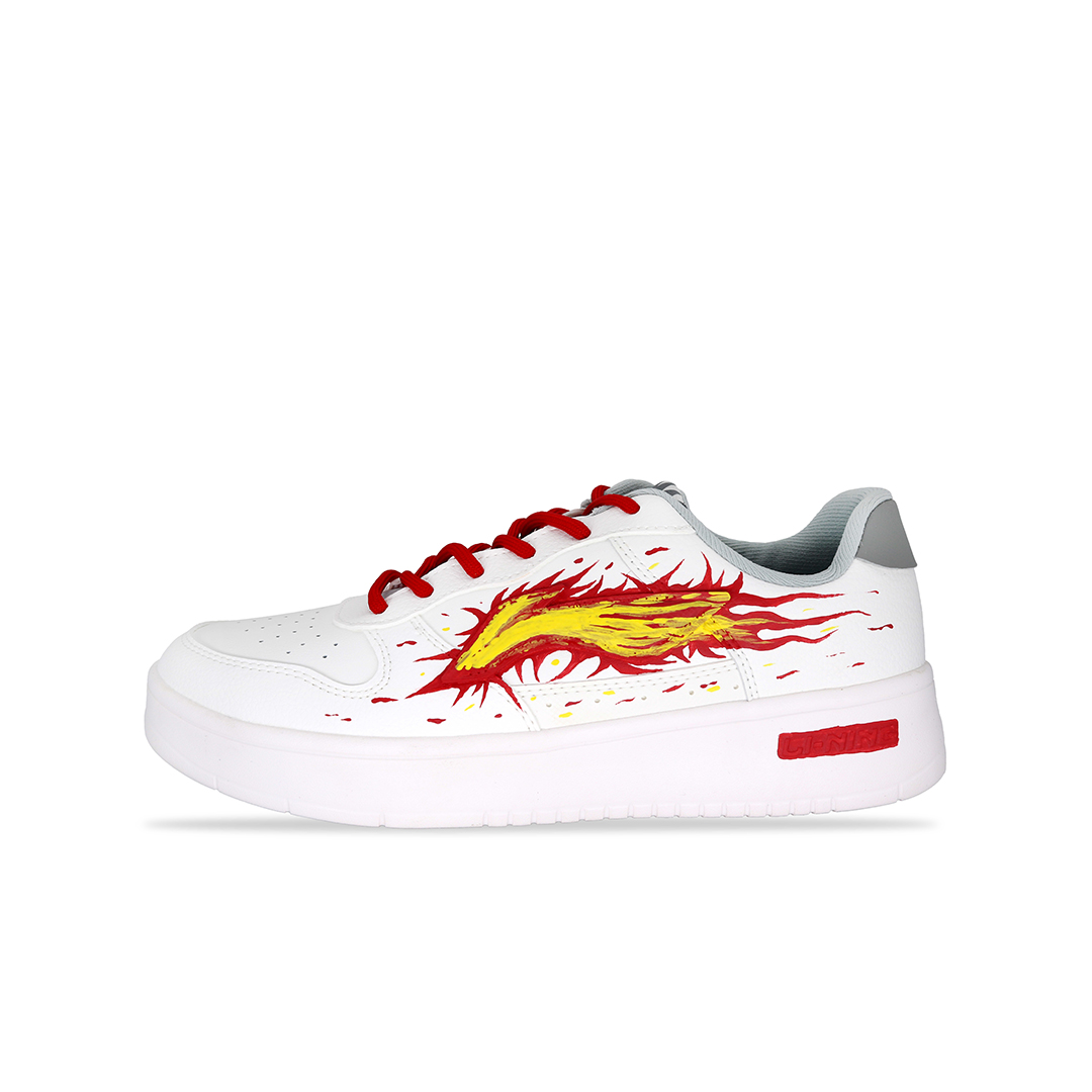 LINING Pontoon Boats Skateboard Shoes Men's Low top White